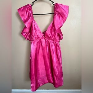 Hot Pink MARBLE Dress